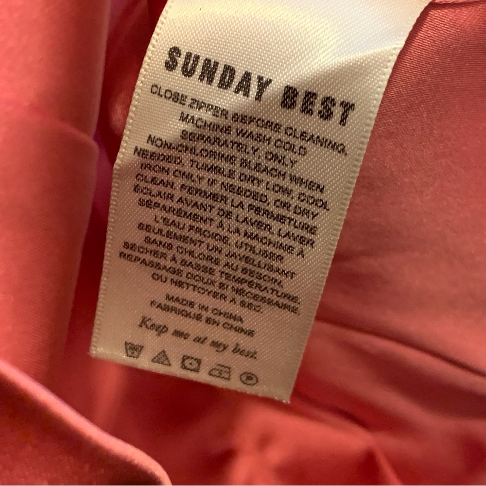Aritzia Sunday Best Pink Satin Shiloh Bustier Corset Sleeveless Crop Tank $78.00 - Picture 6 of 14